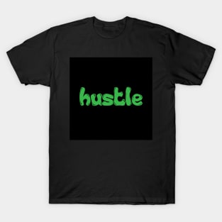 Hustle Green Cartoonish T-Shirt